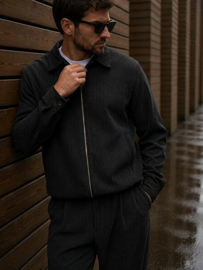 Bolzano Double-Zip Tracksuit - Black