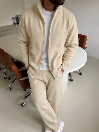 Bitonto Knit Tracksuit - Beige