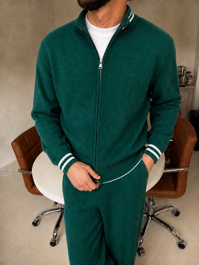 Lucca Knit Tracksuit - Emerald