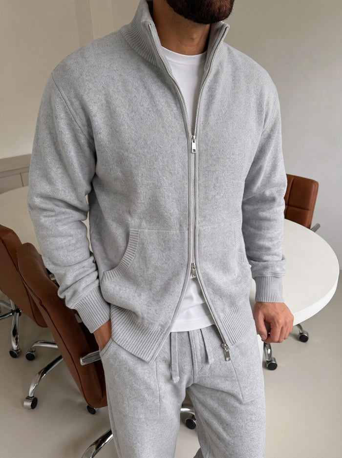 Bergamo Knit Tracksuit - Gray fit