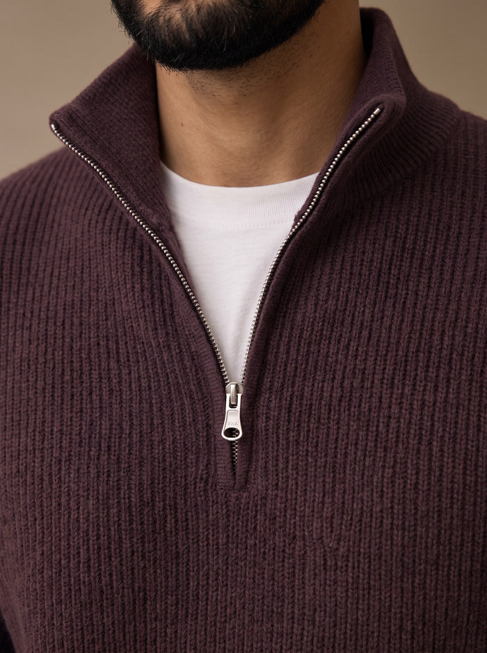 Ravenna Knit Polo Set - Chocolate fit