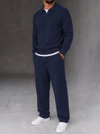 Parma Knit Polo Set - Navy
