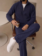 Ravenna Knit Polo Set - Navy