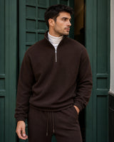 Garda Half-Zip Tracksuit - Chocolate