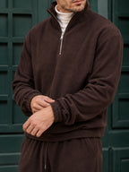 Garda Half-Zip Tracksuit - Chocolate