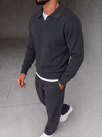 Parma Knit Polo Set - Graphite
