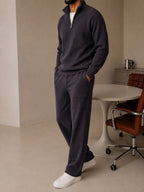 Ravenna Knit Polo Set - Graphite
