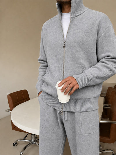 Bergamo Knit Tracksuit - Gray