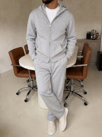 Cremona Hooded Knit Tracksuit - Gray