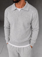 Parma Knit Polo Set - Gray
