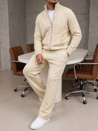 Bergamo Knit Tracksuit - Beige