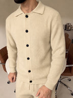 Mantova Button Knit Set - Beige