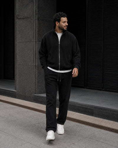 Como Full-Zip Tracksuit - Black