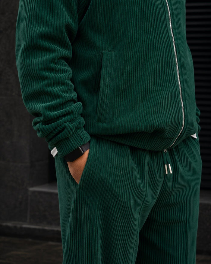 Como Full-Zip Tracksuit - Emerald fabric