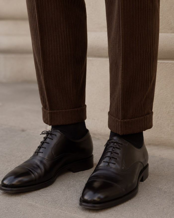 Luppo Trousers - Chocolate detail