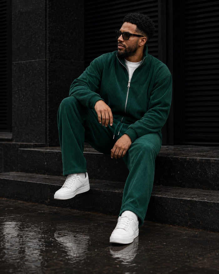Como Full-Zip Tracksuit - Emerald detail