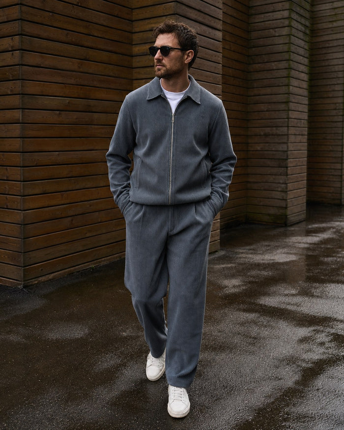 Bolzano Double-Zip Tracksuit - Graphite detail