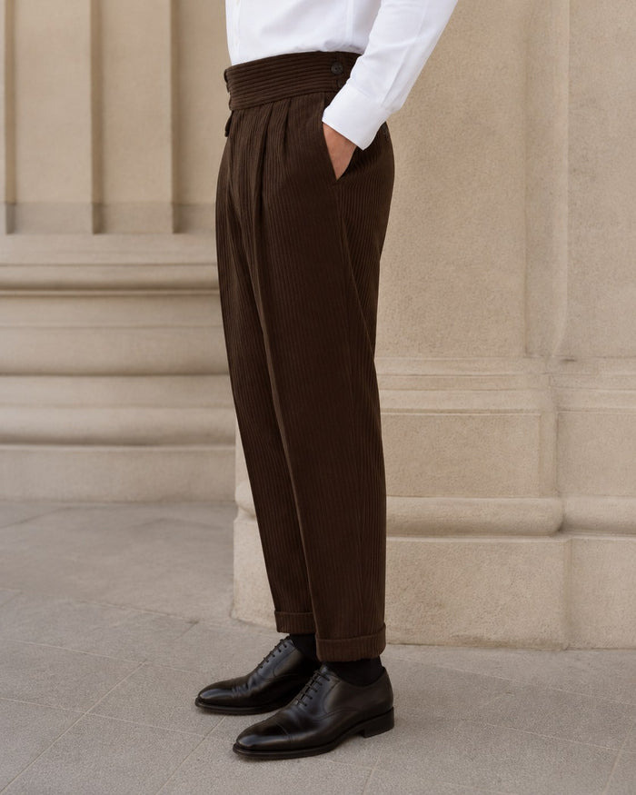 Luppo Trousers - Chocolate fit