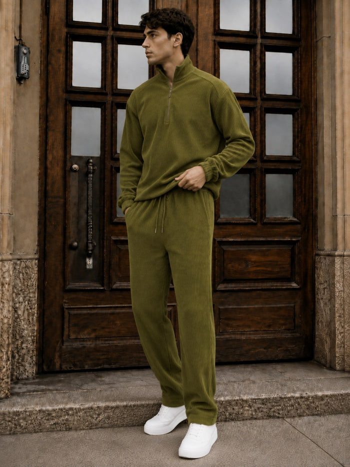 Garda Half-Zip Tracksuit - Khaki fit