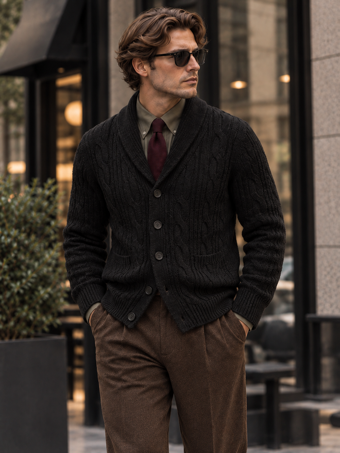 Desenzano Shawl Collar Cardigan