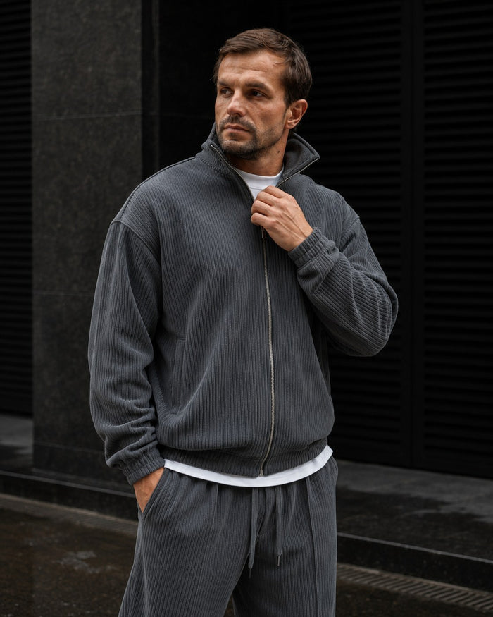 Como Full-Zip Tracksuit - Graphite fabric