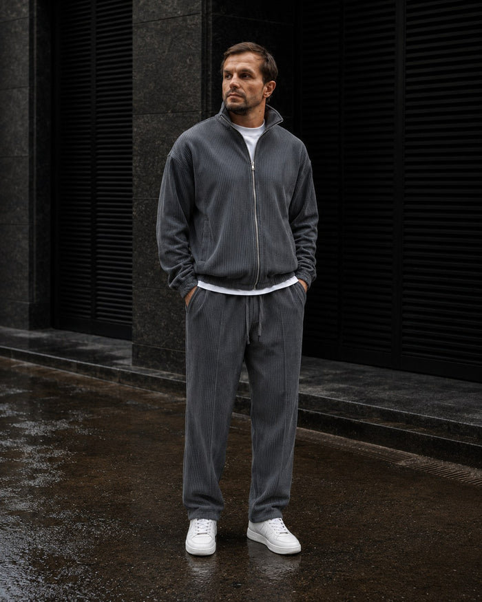 Como Full-Zip Tracksuit - Graphite fit