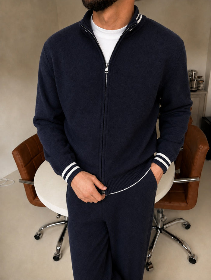 Lucca Knit Tracksuit - Black