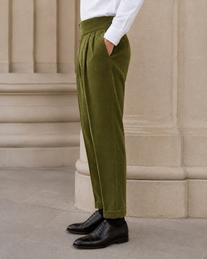 Luppo Trousers - Khaki detail