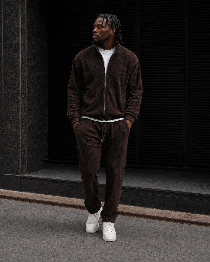 Como Full-Zip Tracksuit - Chocolate detail