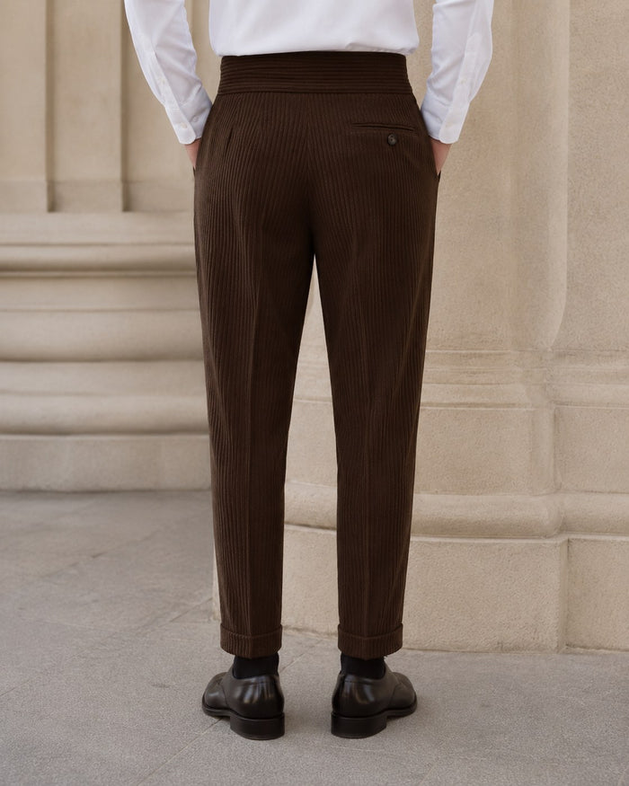 Luppo Trousers - Chocolate fabric