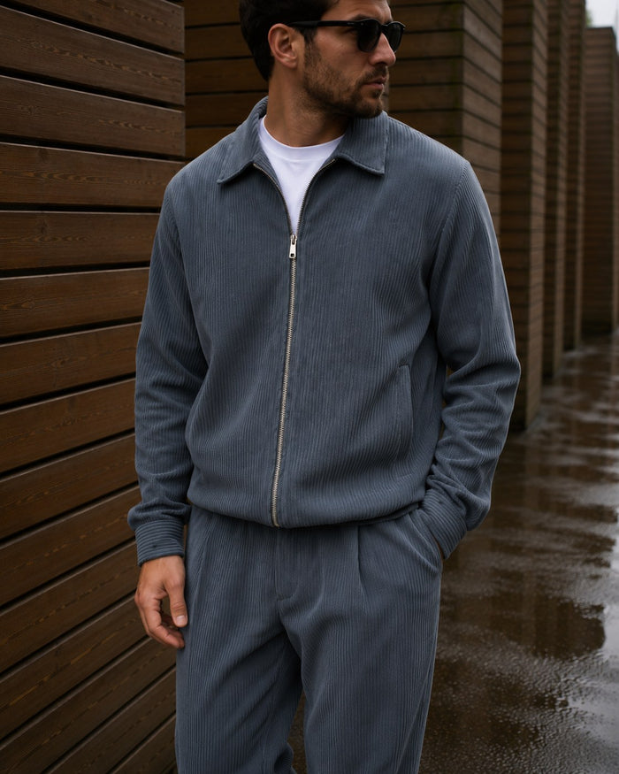 Bolzano Double-Zip Tracksuit - Graphite fabric